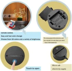 Christmas Gift Pet Cat 3D Illusion Birthday Present Beside Table Lamp, Gawell 16 Colors Changing Touch Switch Decoration Night Lamp With Remote Control Cat Lover Theme Toy 9 Christmas Gift Pet Cat 3D Illusion Birthday Present Beside Table Lamp, Gawell 16 Colors Changing Touch Switch Decoration Night Lamp With Remote Control Cat Lover Theme Toy -Xmas Lighting Shop 71yyPKHf4L. AC SL1500