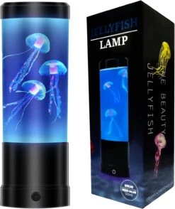 Lava Lamp For Adults Kids, LED Multi-Color Jellyfish Lava Lamps Novelty Night Light Mood Table Lamp For Home Bedroom Office Desktop Decoration Halloween Birthdays Christmas Gifts Holidays Presents