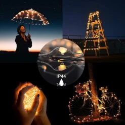 Hystun LED String Lights,40Ft 120 LED Warm White USB Fairy Lights Copper Wire Lights With Remote Control 8 Modes & 4 Timer Switch Waterproof For DIY Bedroom Wedding Party Patio Christmas(2 Pack) -Xmas Lighting Shop 71zO ouHTSL. AC SL1500