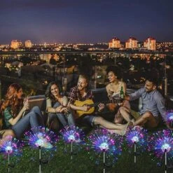 Honche Solar Garden Lights, 2 Pack IP65 Waterproof Solar Outdoor Lights Decorative With 2 Modes Multi-Color Firework Lights For Christmas Pathway Parties Farmhouse Garden Courtyards Porch Decor -Xmas Lighting Shop 71zZWeIuuL. AC SL1000