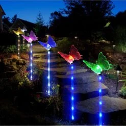 Abkshine Set Of 6 Butterfly Solar Garden Lights, Waterproof Color Changing Butterfly Stake Lights For Yard Garden Decor Outdoor Halloween Christmas Decorations, Unique Gardening Gifts For Women Mom -Xmas Lighting Shop 71zcJVvPaL. AC SL1500