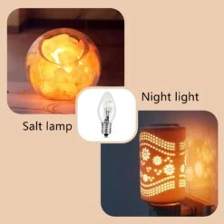 LEDESIGN 7 Watt Night Light Replacement Bulbs, Salt Lamp Light Bulb, Plug-in Night Light, Electric Window Candle Bulb, Night Lamps &Christmas Lights Incandescent E12 Socket C7, 12 Packs -Xmas Lighting Shop 71zhSycDD3L. AC SL1500