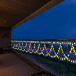 XTF2015 Christmas Lights Outdoor Color Changing 40FT 380 LED Christmas String Lights Extendable 8 Modes, Waterproof Half-Round Christmas Lights For House Roof Eaves Garden Patio(Multicolor) -Xmas Lighting Shop 71zjtK6RqzL. AC SL1500