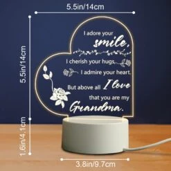 SteadStyle Gifts For Grandma From Grandson Granddaughter, Grandma Birthday Gifts Night Light, Best Grandma Gifts For Christmas, Mother's Day, Acrylic Night Lamp Gifts For Grandma, Grandmother 13 SteadStyle Gifts For Grandma From Grandson Granddaughter, Grandma Birthday Gifts Night Light, Best Grandma Gifts For Christmas, Mother's Day, Acrylic Night Lamp Gifts For Grandma, Grandmother -Xmas Lighting Shop 71zuzSRerwL. AC SL1500
