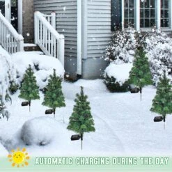 FANFX Solar Christmas Tree Garden Stake Lights Waterproof Christmas Decorations Tree Lights Outdoor Xmas Tree Light Christmas Décor Pathway Lights Patio Yard (Color, 2pcs 8 FANFX Solar Christmas Tree Garden Stake Lights Waterproof Christmas Decorations Tree Lights Outdoor Xmas Tree Light Christmas Décor Pathway Lights Patio Yard (Color, 2pcs -Xmas Lighting Shop 81 6Umyx9EL. AC SL1500
