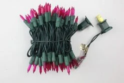 LAMPHOME Christmas String Light,100 Count Incandescent Mini String Light In 19.6ft,Indoor/Outdoor 120V UL Certified Mini Light For Christmas,Wedding,Patio Lawn,Home,Garden,Party,Store (Pink) -Xmas Lighting Shop 81 DVipodL. AC SL1500