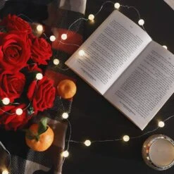 HuTools Globe String Lights For Bedroom, Decorative Christmas Lights, Crystal Crackle Ball Lights 10Ft 30 LED Soft White Battery Operated Fairy Lights Perfect For Valentine's Day Decor -Xmas Lighting Shop 81 g4MYeUVL. AC SL1500