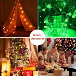 Battery Powered String Lights, 40 LED 16 Colors Globe String Lights USB Powered With Remote, Waterproof Camping Lights String For Indoor Outdoor Hanging Lights For Bedroom Christmas Party Patio Decor -Xmas Lighting Shop 8104fBpTBL. AC SL1500