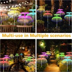 KNHUOS Solar Garden Lights 12 Pack Waterproof Solar Lights For Outside 7 Colors Changing Double Jellyfish Solar Lights Solar Outdoor Lights For Christmas Halloween Pool Outdoor Yard Garden Decor -Xmas Lighting Shop 810sCLb7XsL. AC SL1500