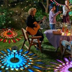 CVNHMG Outdoor Solar Pathway Lights, Solar Garden Lights With 7 Color Changing & Warm White Mode, Waterproof Solar Powered Outdoor Lights For Christmas Pathway Yard Decorations (6 Pack) -Xmas Lighting Shop 8112WAqtbaL. AC SL1500