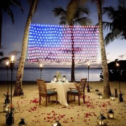 Cerflyer (New) American Flag Lights, Outdoor Flag String Lights, 420 LED Waterproof Patriotic Ornaments For Memorial Day, 4th Of July, Christmas -Xmas Lighting Shop 811FvrTfOyL. AC SL1500