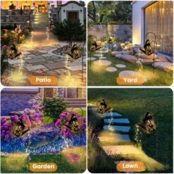 Solar Watering Can Lights Christmas Outdoor Garden Decorations, Solar Powered Elk Waterproof Garden Lights, Vintage Metal Garden Fairy Lights,Christmas Garden Decorations (Elk) -Xmas Lighting Shop 811HMCevOgL. AC SL1500