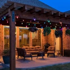 DGO 48FT Color Changing Outdoor String Lights, RGB Cafe LED String Light With 15+1 E26 Shatterproof Edison Bulb Dimmable Commercial Light String For Patio Backyard Christmas Holiday Party, Remote 13 DGO 48FT Color Changing Outdoor String Lights, RGB Cafe LED String Light With 15+1 E26 Shatterproof Edison Bulb Dimmable Commercial Light String For Patio Backyard Christmas Holiday Party, Remote -Xmas Lighting Shop 811JQx1kqPS. AC SL1500