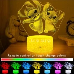 GIMFRY Stitch Night Light Cute Stitch Gifts For Girls 16 Colors Changing With Remote&Touch Models Room Decor Stitch Lamp Birthday Christmas Party Decoration Present For Kids And Stich Lovers -Xmas Lighting Shop 811RKAB576L. AC SL1500