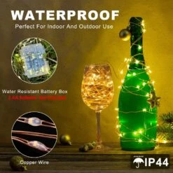 Fairy Lights 33Ft 100 LED Battery Operated String Lights With 8 Modes Remote Timer Outdoor Waterproof Warm White Copper Wire Twinkle Lights For Bedroom, Dorm, Patio, Christmas, Party, Indoor -Xmas Lighting Shop 811bcJ3fZtL. AC SL1500