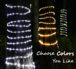 Solar String Lights Outdoor Waterproof Rope Lights 33ft 100 LEDs Copper Wire Tube Lighting Holiday Christmas Yard Patio Road Pathway Decoration Fairy Lights (Y-H-TY-WW) -Xmas Lighting Shop 812989sGskL. AC SL1500