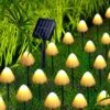 T4U888 30 PCS Mushroom Solar Lights, 8 Modes Outdoor Fairy Lights With 800Mah Battery Waterproof Garden Light For Backyard Wedding Christmas Party(Warm White-1)