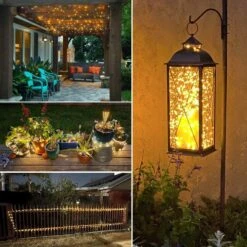 QITONG 4 Pack Warm White Solar Fairy Lights, 144ft 400 LED Solar Outdoor Lights Waterproof, 8 Modes Copper Wire Solar Twinkle Lights For Tree Garden Patio Party Yard Wedding Christmas -Xmas Lighting Shop 813FSpi92zL. AC SL1500