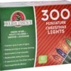 Holiday Essence 300 Multi-Color Christmas Lights, With Green Wire – Professional Grade For Indoor/Outdoor Use – Static + Flashing