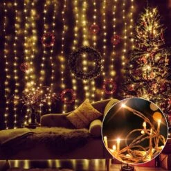 Twinkle Star 360 LED Christmas Icicle Lights Outdoor Dripping Ice Cycle Lights, 29.5ft 8 Modes Curtain Fairy Lights With 60 Drops, Indoor Xmas Holiday Wedding Party Decorations, Warm White 14 Twinkle Star 360 LED Christmas Icicle Lights Outdoor Dripping Ice Cycle Lights, 29.5ft 8 Modes Curtain Fairy Lights With 60 Drops, Indoor Xmas Holiday Wedding Party Decorations, Warm White -Xmas Lighting Shop 813dGVNo zL. AC SL1500