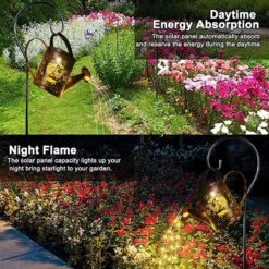 Solar Watering Can Lights Christmas Outdoor Garden Decorations, Solar Powered Elk Waterproof Garden Lights, Vintage Metal Garden Fairy Lights,Christmas Garden Decorations（Owl -Xmas Lighting Shop 813oVzEC0qL. AC SL1500