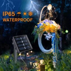 QITONG 2 Pack Upgraded PVC Solar Fairy Lights, Each 33ft 100 LED Warm White Solar Lights Outdoor Waterproof, 8 Modes Twinkle Mini String Lights For Garden Yard Patio Fence Christmas Decorations -Xmas Lighting Shop 813xcYkXgrL. AC SL1500