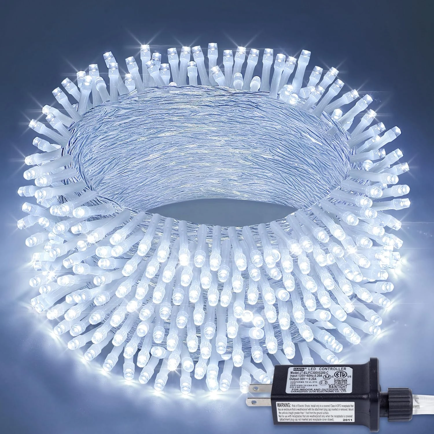 YOUNGAR 98FT 200 LED White String Lights, 8 Modes White Christmas Lights Indoor Outdoor, 30V UL Certified Twinkle Lights Plug In For Home, Garden, Wedding, Party, Christmas, Holiday Decoration 1 YOUNGAR 98FT 200 LED White String Lights, 8 Modes White Christmas Lights Indoor Outdoor, 30V UL Certified Twinkle Lights Plug In For Home, Garden, Wedding, Party, Christmas, Holiday Decoration