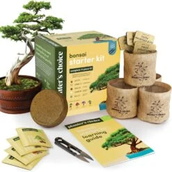 Bonsai Starter Kit - Gardening Gift For Women & Men - Bonsai Tree Growing Garden Crafts Hobby Kits For Adults, Unique DIY Hobbies For Plant Lovers - Unusual Christmas Gifts Ideas, Or Gardener Mother