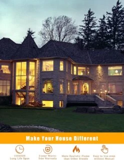 Hompavo 【Upgraded】 LED Flame Light Bulbs, 4 Modes Flickering Light Bulbs With Upside Down Effect, E26/E27 Base Flame Bulb For Halloween, Christmas, Party, Indoor And Outdoor Home Decoration (2 Pack) -Xmas Lighting Shop 814vfhTFsXS. AC SL1500