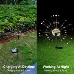 Solar Firework Lights Solar Lights Outdoor Solar Garden Decorative Lights DIY Shape Warm White Waterproof 105 LED String Lights 2 Lighting Modes Stake Lights For Christmas Garden Patio Lawn 2 Pack -Xmas Lighting Shop 815Fzw0bEGS. AC SL1500