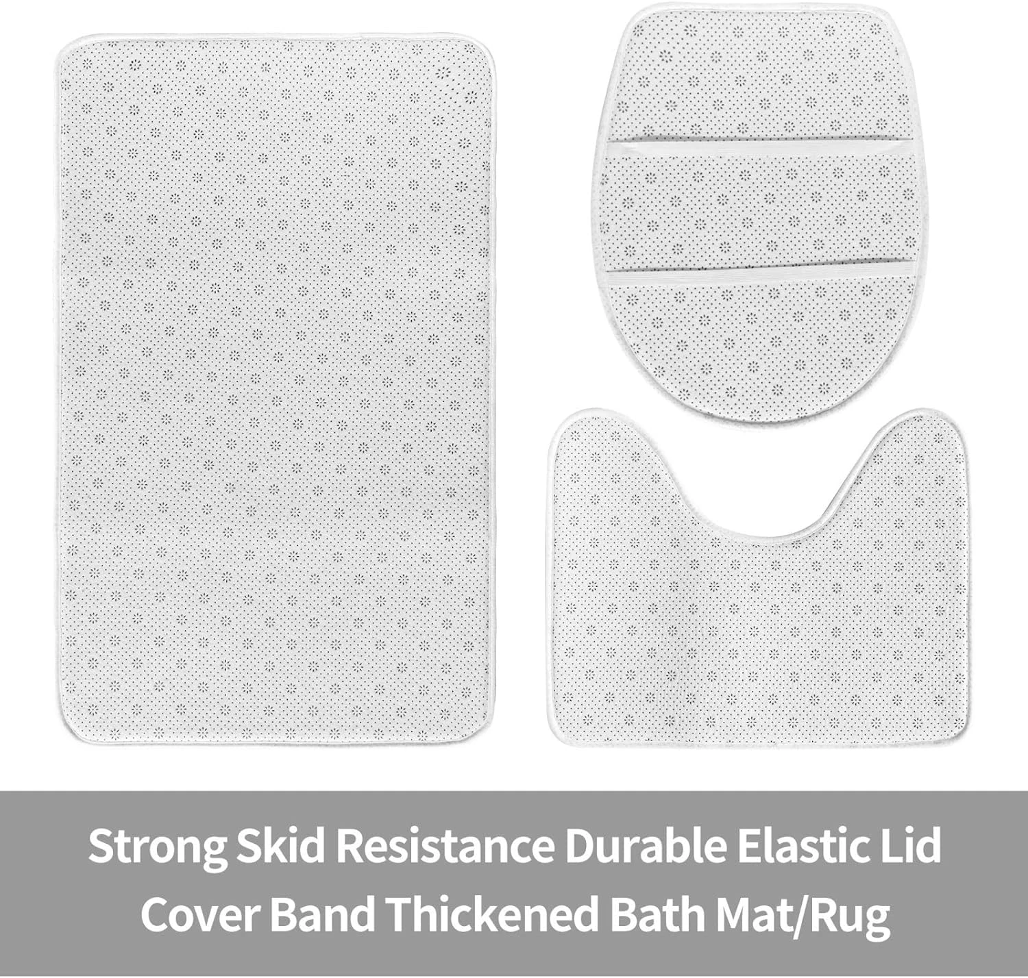 LAYINUSG 4Pcs Nightmare Before Christmas Shower Curtain Set With Non-Slip Rugs, Toilet Lid Cover And Bath Mat, Halloween Xmas Winter Holiday Bathroom Decor Sets With 12 Hooks 72 X 72 Inches 7 LAYINUSG 4Pcs Nightmare Before Christmas Shower Curtain Set With Non-Slip Rugs, Toilet Lid Cover And Bath Mat, Halloween Xmas Winter Holiday Bathroom Decor Sets With 12 Hooks 72 X 72 Inches - Image 7