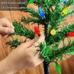 Homeleo 4 Set Solar Christmas Tree W/ 80pcs Multicolor C6 LED Christmas Lights For Outdoor Christmas Decorations,Solar Powered Prelit Small Christmas Tree For Holiday Outside Pathway Garden Yard Decor 15 Homeleo 4 Set Solar Christmas Tree W/ 80pcs Multicolor C6 LED Christmas Lights For Outdoor Christmas Decorations,Solar Powered Prelit Small Christmas Tree For Holiday Outside Pathway Garden Yard Decor -Xmas Lighting Shop 815oZeIvgL. AC SL1500