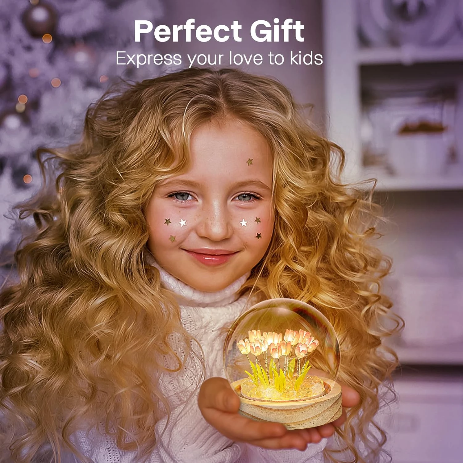 ONXE Tulip Night Light LED Tulip Decoration Simulation Flower Bedroom Table Lamp Atmosphere Decorative Lamp Glass Artificial Flower Christmas Birthday Gifts For Women Her Girlfriend Wife Sister Girls 6 ONXE Tulip Night Light LED Tulip Decoration Simulation Flower Bedroom Table Lamp Atmosphere Decorative Lamp Glass Artificial Flower Christmas Birthday Gifts For Women Her Girlfriend Wife Sister Girls - Image 6