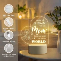 Gifts For Mom, Mom Birthday Gifts, Mothers Day Gifts From Daughter - Acrylic Engraved Night Lamp, Personalized Mom Gifts From Daughter Son, Best Gift For Mom On Mother's Day Birthday Christmas 11 Gifts For Mom, Mom Birthday Gifts, Mothers Day Gifts From Daughter - Acrylic Engraved Night Lamp, Personalized Mom Gifts From Daughter Son, Best Gift For Mom On Mother's Day Birthday Christmas -Xmas Lighting Shop 816p0c8dp0L. AC SL1500