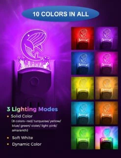 Night Lightsγπ ππππ€γππ‘ππ₯π LED Cute Kids Night Light Plug Into Wall, RGB Color Changing + Soft White Dusk To Dawn Sensor For Boy And Girl's Christmas Gift Room Bedroom Hallway Stairway 9 Night Lightsγπ ππππ€γππ‘ππ₯π LED Cute Kids Night Light Plug Into Wall, RGB Color Changing + Soft White Dusk To Dawn Sensor For Boy And Girl's Christmas Gift Room Bedroom Hallway Stairway -Xmas Lighting Shop 816p0sZ0nL. AC SL1500