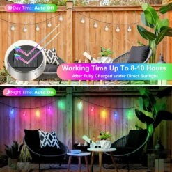 12Pack Outdoor Hanging Solar Lights - Cracked Glass Solar Lights Waterproof LED Decorative Ball Lights Tree Solar Powered Globe Lights With Hook For Garden Yard Fence Christmas Decoration, Multicolor -Xmas Lighting Shop 817BO1db5GS. AC SL1500