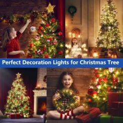 Decute 300LED Christmas String Lights Outdoor Waterproof 105FT UL Certified With End-to-End Plug 8 Modes, Warm White Indoor Starry Fairy Lights For Christmas Tree Patio Garden Wedding Party Decor -Xmas Lighting Shop 817Lok8VP9L. AC SL1500