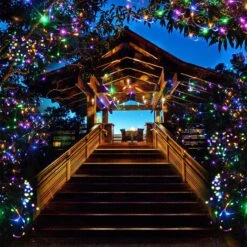 Kolpop Solar String Lights, 78.7FT 240LED Solar Fairy Lights 8 Modes Copper Wire Solar Powered Fairy Lights Outdoor Waterproof For Christmas, Garden, Yard, Party, Camping, Patio, Tree (Multi-Color) -Xmas Lighting Shop 817QGxZobgL. AC SL1300