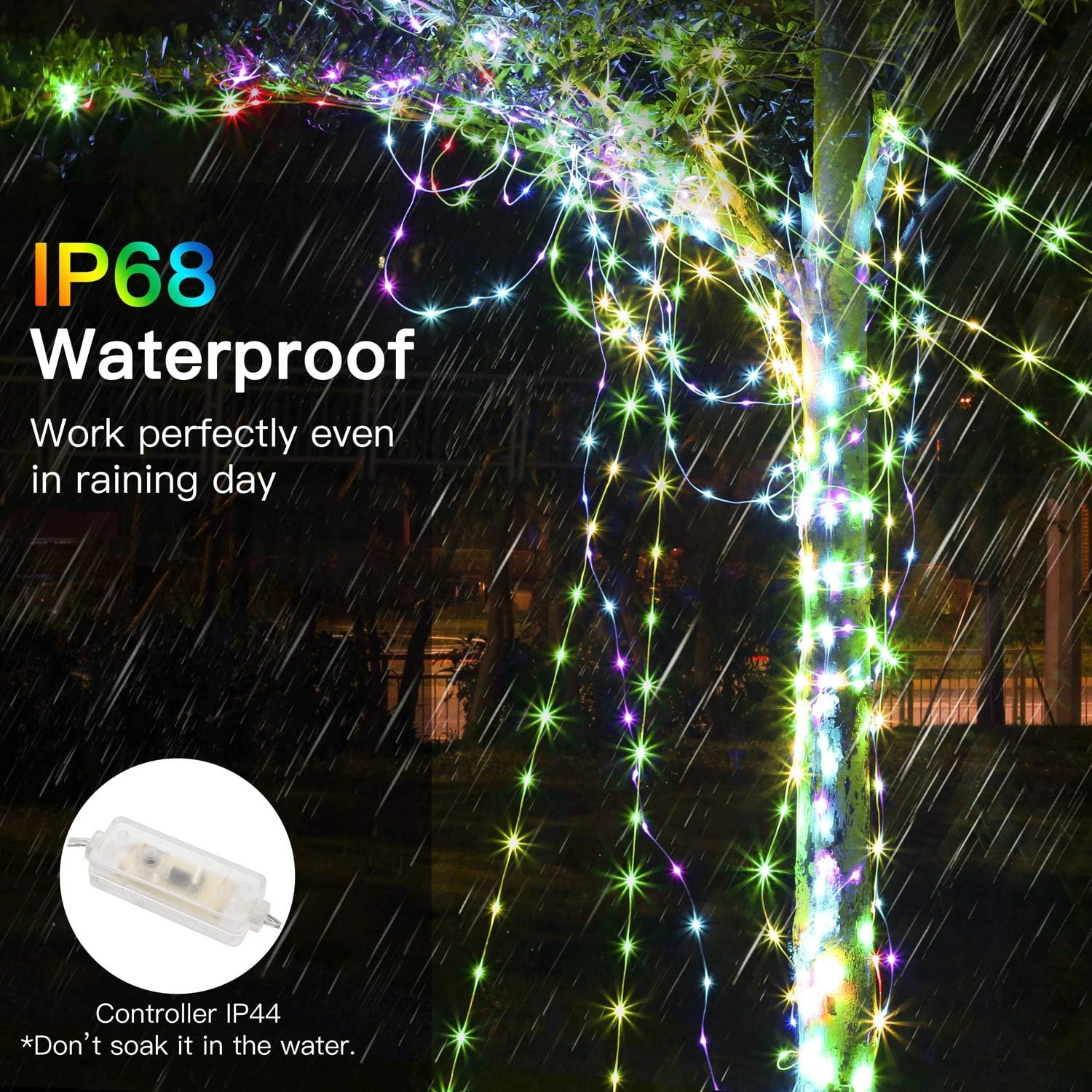 Mlambert 99Ft LED Rope Lights Outdoor, 16 Colors RGB Remote Control Fairy String Lights Plug In With 300 LEDs, Waterproof, Super Durable For Bedroom Patio Halloween Christmas Tree Garden Yard Decor 3 Mlambert 99Ft LED Rope Lights Outdoor, 16 Colors RGB Remote Control Fairy String Lights Plug In With 300 LEDs, Waterproof, Super Durable For Bedroom Patio Halloween Christmas Tree Garden Yard Decor - Image 3