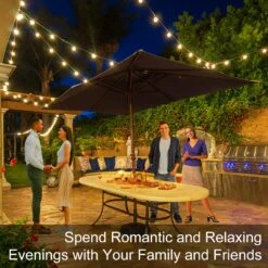 50FT Outdoor Patio String Lights, Outside G40 LED Globe Lights Waterproof UL Listed Connectable Hanging Lights With 25 Shatterproof Plastic Bulbs (2 Spare) For Backyard Porch Balcony Christmas Party -Xmas Lighting Shop 817UBZL0LjL. AC SL1500