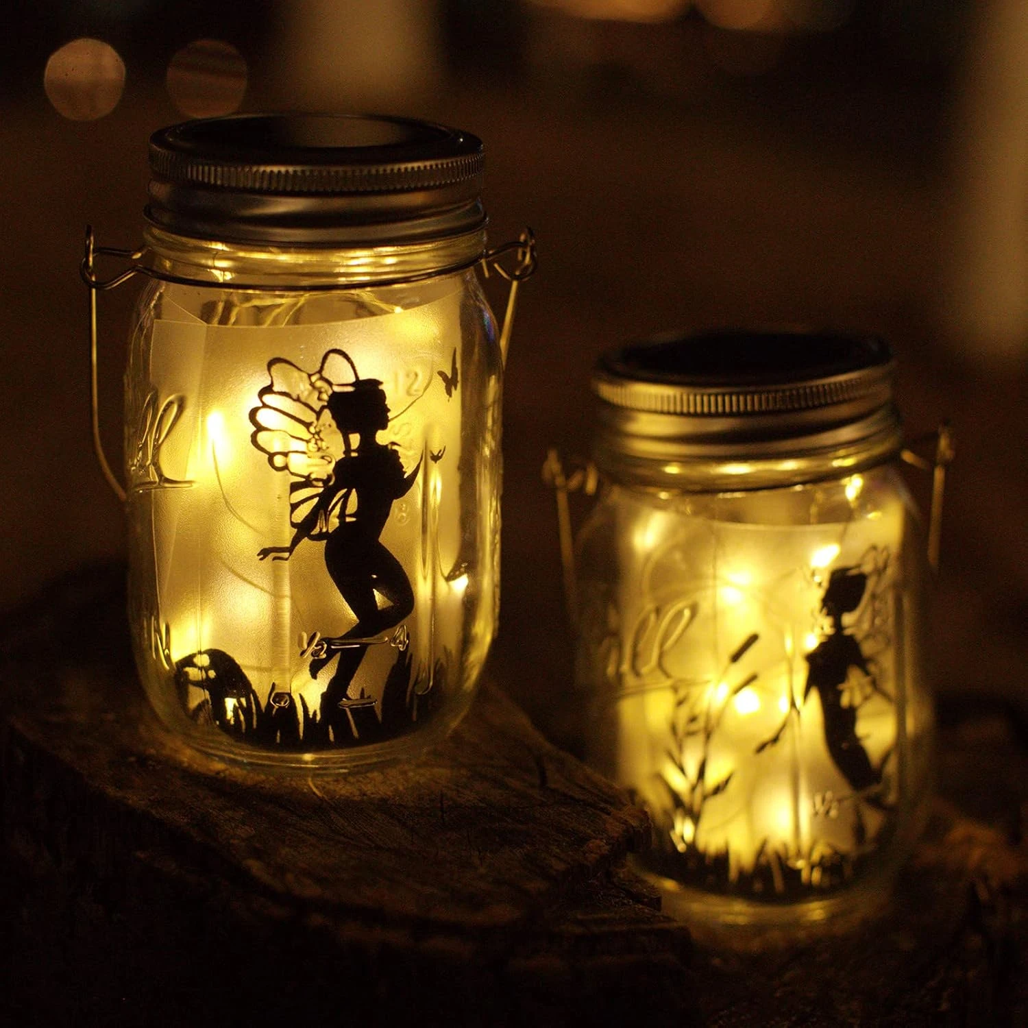 YJFWAL Mason Jar Solar Lights, 12 Pack 30 LED Solar Fairy Lights Mason Jar Lights Lantern String Lights For Garden,Patio,Yard,Family,Party,Birthday,Wedding, Christmas Decoration(No Jars) Warm White 3 YJFWAL Mason Jar Solar Lights, 12 Pack 30 LED Solar Fairy Lights Mason Jar Lights Lantern String Lights For Garden,Patio,Yard,Family,Party,Birthday,Wedding, Christmas Decoration(No Jars) Warm White - Image 3