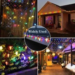 Joomer C9 Christmas Color Changing String Lights Outdoor Indoor,33ft 50LED Green Wire Christmas Tree Lights,32 Keys Remote Control Fairy Lights For Christmas Party Wedding Decoration -Xmas Lighting Shop 818XfgqEc2L. AC SL1500