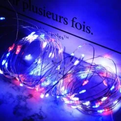 4th Of July Decorations Patriotic String Lights, 2 Pack 100LED Copper String Lights Outdoor Twinkle Lights For Fourth Of July, Christmas, Memorial Day, Independence Day Decor- Red White Blue 9 4th Of July Decorations Patriotic String Lights, 2 Pack 100LED Copper String Lights Outdoor Twinkle Lights For Fourth Of July, Christmas, Memorial Day, Independence Day Decor- Red White Blue -Xmas Lighting Shop 818ZeQ1mESL. AC SL1500