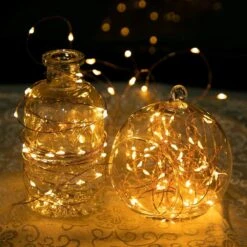 Minetom Fairy Lights Plug In, 40Ft 120 LED Waterproof Copper Wire Firefly Lights, With UL Adaptor, Starry String Lights For Wedding Indoor Outdoor Christmas Garden Decoration, Warm White(No Remote) -Xmas Lighting Shop 8196W1wRvLL. AC SL1500
