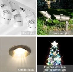 Simba Lighting LED MR11 Flood Light Bulbs (10 Pack) 12V 3W 20W Halogen Replacement 2-Pin 240lm For Landscape, Accent, Track Lights, And Christmas Tree Fiber Optics, GU4 Bi-Pin Base, 3000K Soft White -Xmas Lighting Shop 81992n71XCL. AC SL1500
