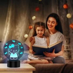 Cat Night Light Gift For Boys Kids 2 Pattern 14 Color With Remote Control, Room Decoration Cat Illusion Lamp For Boys Girl, Perfect Christmas & Birthday Gifts For 3 4 5 6 7 Year Old Kids Adult -Xmas Lighting Shop 819YPGjbGRL. AC SL1500