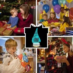 Ammonite Gnome 3D Illusion Night Light For Kids, 3D Optical USB LED Light With Remote Touch 16 Color Flashing Changing Timer Desk Lamps Room Decor Festival Birthday Christmas Gifts -Xmas Lighting Shop 81BGalqJr8L. AC SL1500 1