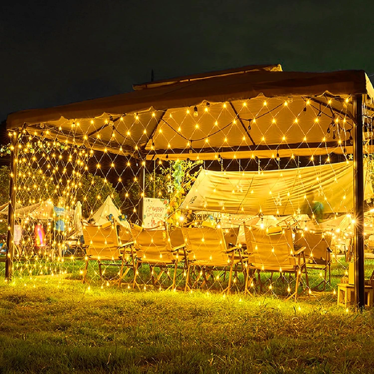 Weillsnow 198 Led 9.8ft X 6.6ft Outdoor Net Lights, Connectable 8 Lighting Twinkle Modes Mesh Lights For Christmas Outdoor Patio Garden Bush Fence Decorations (Warm White) 1 Weillsnow 198 Led 9.8ft X 6.6ft Outdoor Net Lights, Connectable 8 Lighting Twinkle Modes Mesh Lights For Christmas Outdoor Patio Garden Bush Fence Decorations (Warm White)