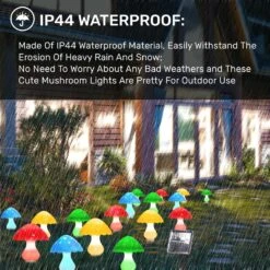Solar Mushroom Lights Outdoor Waterproof, Mushroom Solar Pathway Lights, 8 Pack Outdoor Solar Garden Lights, 8 Modes, Warm White Mushroom Decor Lights For Christmas Garden Decorations (Style A) -Xmas Lighting Shop 81BfMofqcEL. AC SL1500
