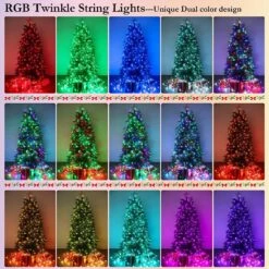 IBaycon 300 LED Color Changing Christmas Lights, 98ft 17 Colors Halloween String Lights Outdoor, Fairy Twinkle Tree Lights With Remote & Timer Plug In For Room Indoor Party Decorations Waterproof -Xmas Lighting Shop 81C0nDuClLL. AC SL1500